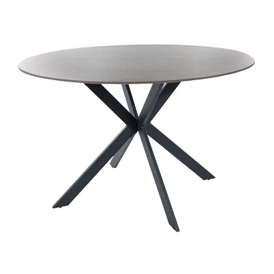 Стол обеденный SIGNAL TALIA серый/черный 120